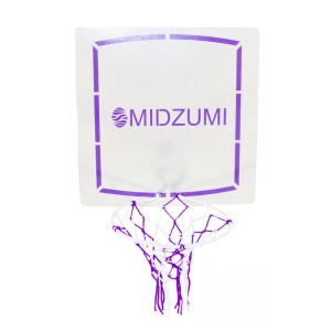 Баскетбольный щит с кольцом Midzumi 50 см x 50 см х 37 см