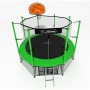 Батут с баскетбольным щитом i-Jump Basket 16ft green