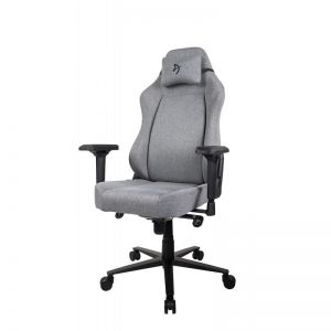 Кресло для геймера Arozzi Primo Woven Fabric - Grey - Black logo