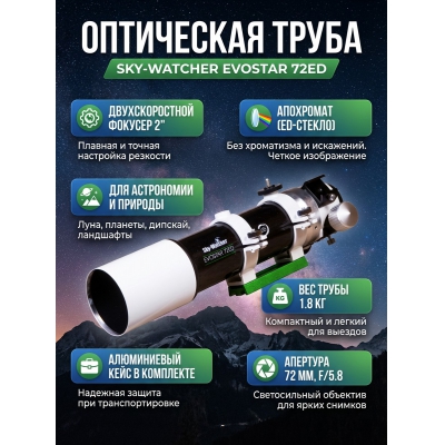 ��������� ����� Sky-Watcher Evostar BK ED72 OTA