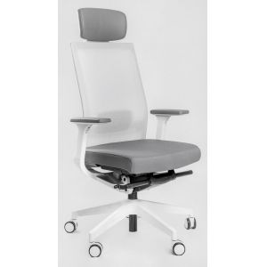 Кресло для персонала Falto A1 с белым каркасом