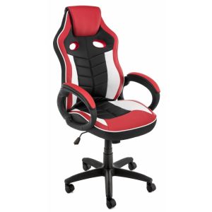 Кресло для геймера Woodville Anis черное / красное / белое