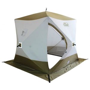 Зимняя палатка для рыбалки Следопыт Premium PF-TW-14 белый/олива