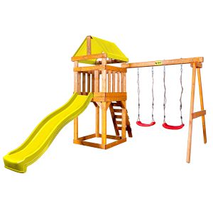 Детский игровой комплекс Babygarden Play 2  с горкой 2.2 м жёлтая