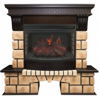  Real Flame Stone Brick   Firefield 25 S IR