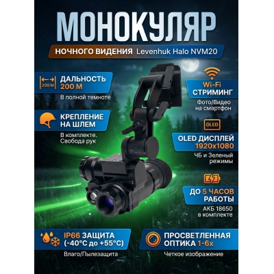 ������ ��������� Levenhuk Halo NVM20 Helmet, � ���������� �� ����