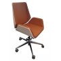 Кресло для посетителей Multi-Office SIENA S-LINE B экокожа ULTRATEX Brandy/база хром