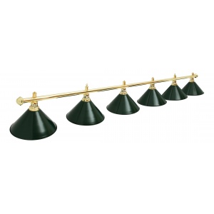 Лампа с плафонами для бильярдной Fortuna Billiard Equipment Evergreen Luxe 6 плафонов