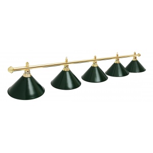 Лампа с плафонами для бильярдной Fortuna Billiard Equipment Evergreen Luxe 5 плафонов